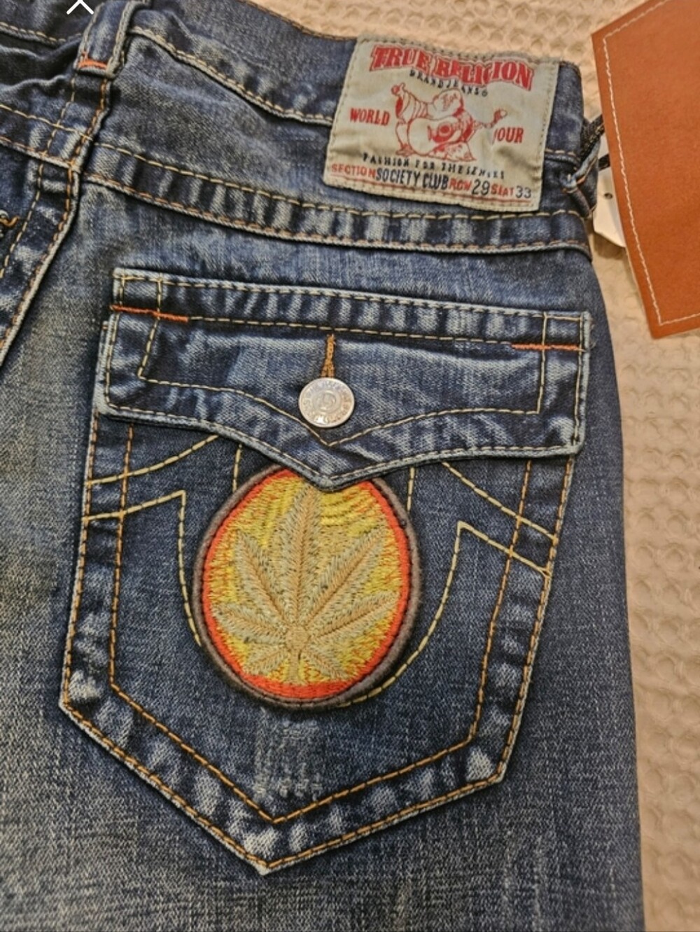 True Religion Jimmy Hendrix Society Club jeans, new with tags and extremely RARE - Picture 13 of 14